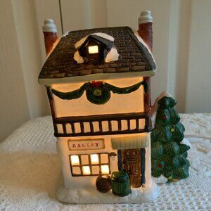 Vintage Christmas Village Bakery